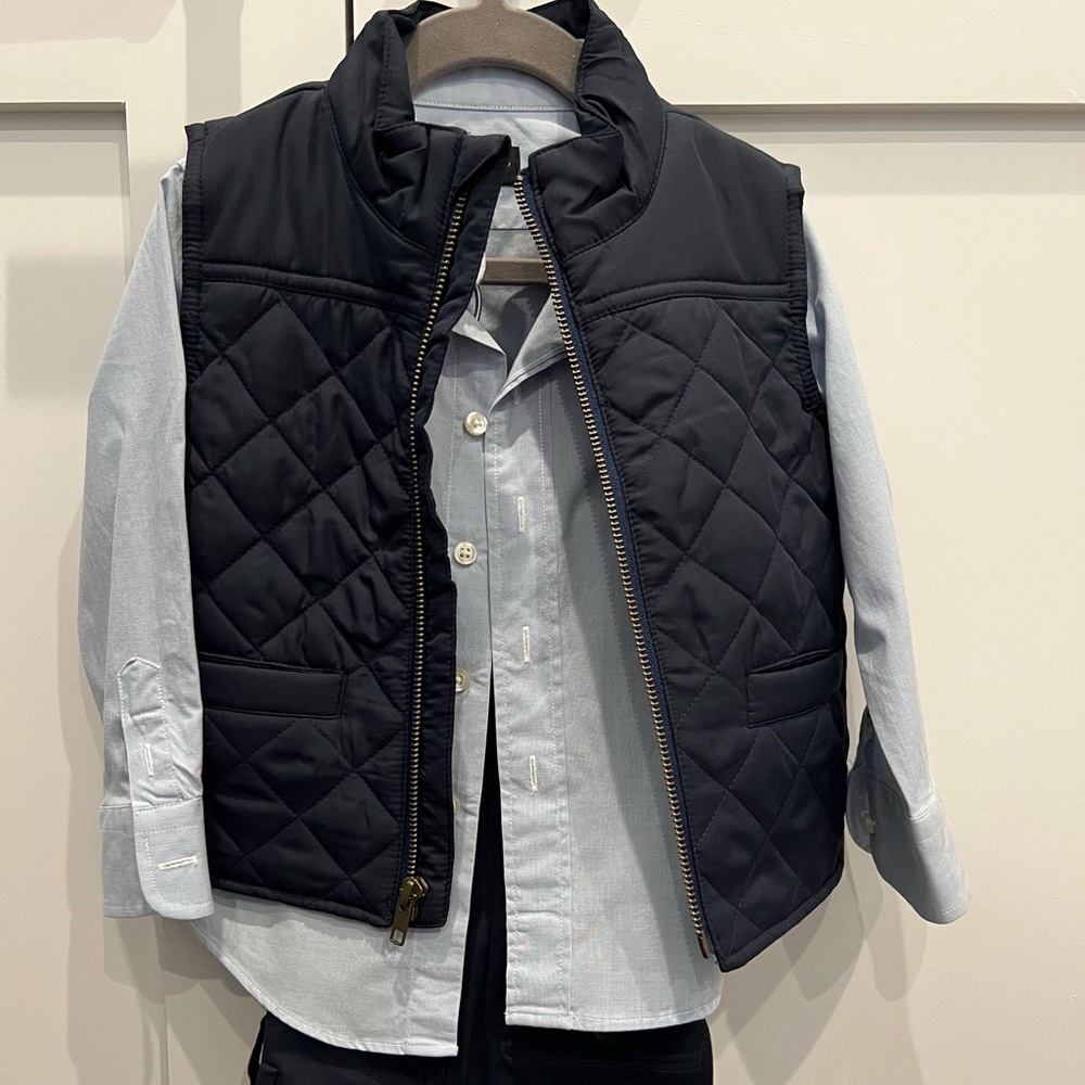 2T Crewcuts Button Down, Pants and Vest